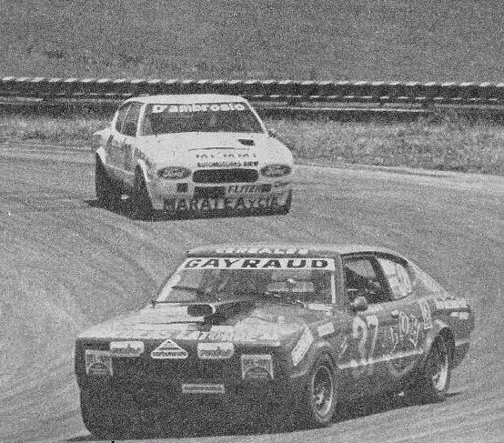 Mario Gayraud seguido por Carlos Rey (ambos con Ford Taunus) - 1982
