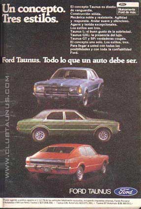 Ford Taunus (L - GXL - GT)